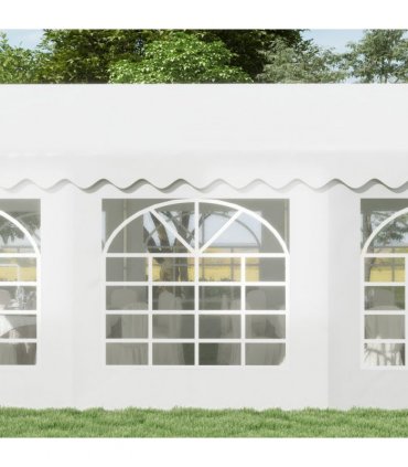 Gazebo, Steel Frame, Water Resistant, size 6x4 m-Whtie — Size: 6m x 4m x 2.8m