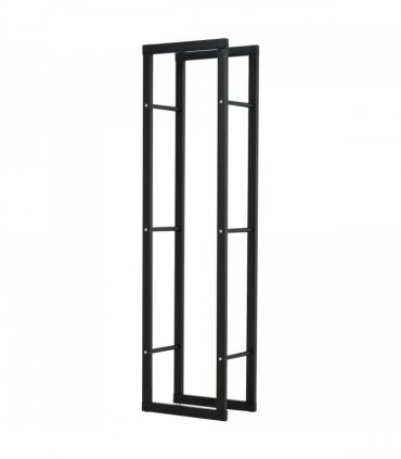 HOMCOM 150cm Metal Firewood Log Holder Rack Elevated Design, Base Side Rails — Size: 40cm x 25cm x 150cm