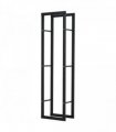 HOMCOM 150cm Metal Firewood Log Holder Rack Elevated Design, Base Side Rails — Size: 40cm x 25cm x 150cm