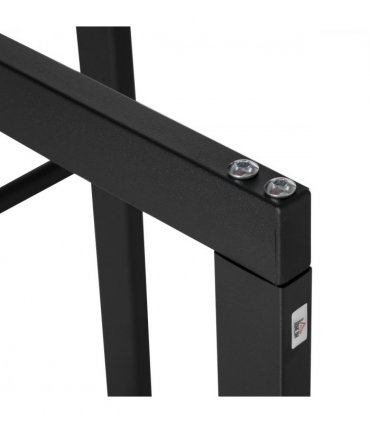 Metal Rust-Resistant Firewood Log Rack Black
