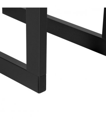 Metal Rust-Resistant Firewood Log Rack Black