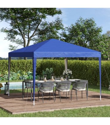 3 x 3m Garden Pop Up Gazebo Marquee Party Tent Wedding Canopy Blue