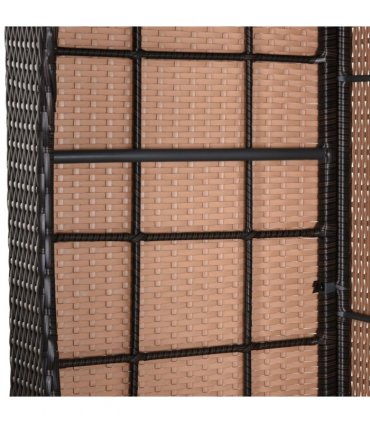 Rattan Recliner Lounger Set-Brown