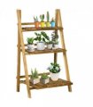 Flower Pot 3-Tier 60L x 37W x 93H cm-Fir Wood — Size: 60L x 37W x 93H (cm)