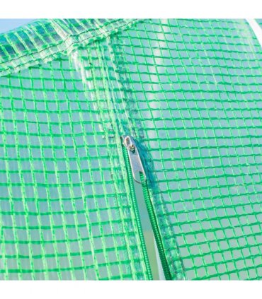 6 x 3M Walk in Polytunnel Greenhouse Large Outdoor Grow House w/ Door — Size: 6m x 3m x 2m