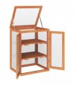 3-Tier Outdoor Garden Wooden Greenhouse, 58x44x78 cm — Size: 58cm x 44cm x 78cm