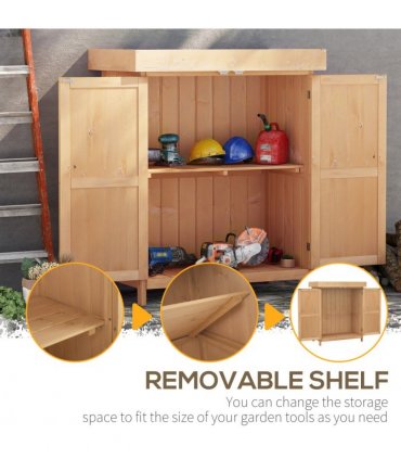 Outdoor Garden Storage Shed, Cedarwood-Burlywood Colour