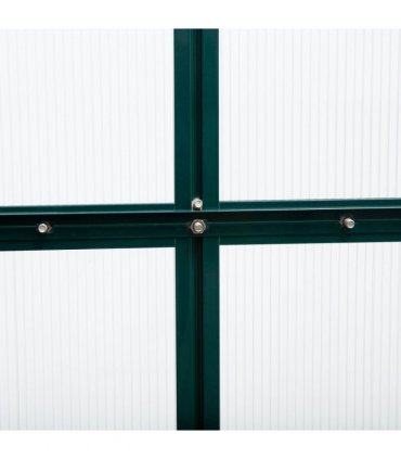 Outsunny 6x10ft Walk-In Polycarbonate Greenhouse Plant Grow Galvanized Aluminium — Size: 312cm x 190cm x 201cm