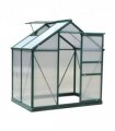 1.9x1.3x2 m Walk-In Mini Greenhouse-Dark Green Frame — Size: 190cm x 132cm x 201cm