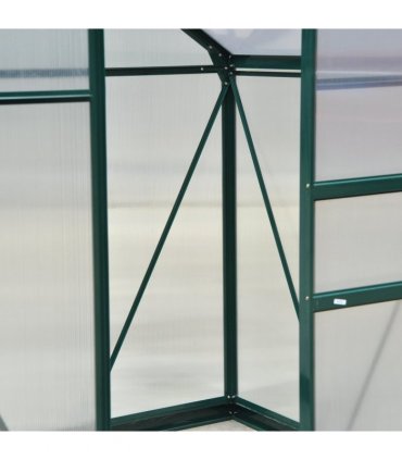 1.9x1.3x2 m Walk-In Mini Greenhouse-Dark Green Frame — Size: 190cm x 132cm x 201cm