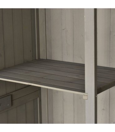 Wooden Outdoor Garden Shed 127.5L x 50W x 164H cm Grey