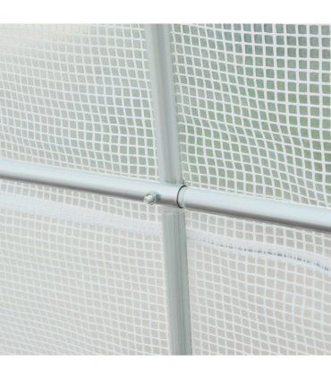 Outsunny 4.5 x 2M Walk-in Polytunnel Greenhouse for Garden, Galvanised Steel — Size: 4.5m x 2m x 2m