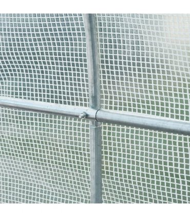 250L X 200W X 200H cm Walk-in Greenhouse-White PE — Size: 2.5m x 2m x 2m
