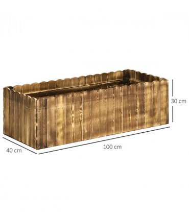 Fir Plant Pot 100Lx 40Wx 30H cm — Size: 100L x 40W x 30H (cm)