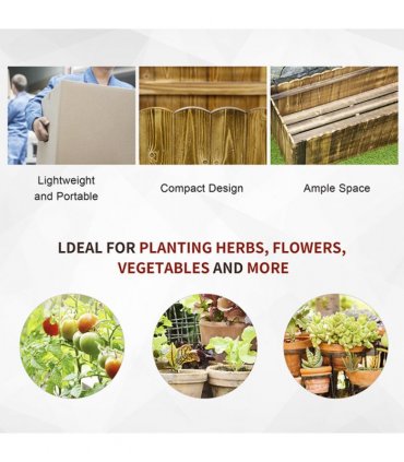 Fir Plant Pot 100Lx 40Wx 30H cm — Size: 100L x 40W x 30H (cm)