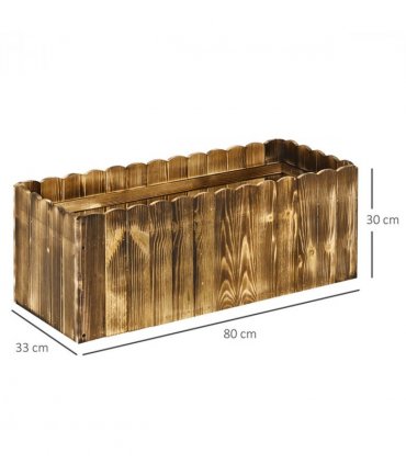 Fir Plant Pot 80Lx 33Wx30H cm — Size: 80L x 33W x 30H (cm)