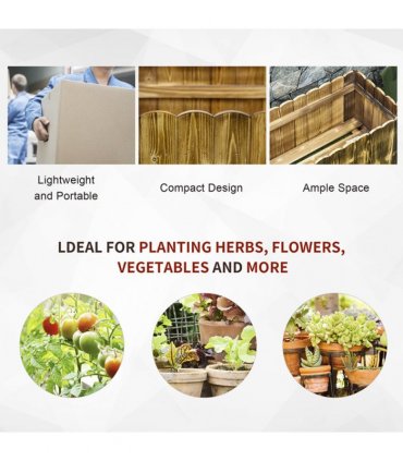 Fir Plant Pot 80Lx 33Wx30H cm — Size: 80L x 33W x 30H (cm)