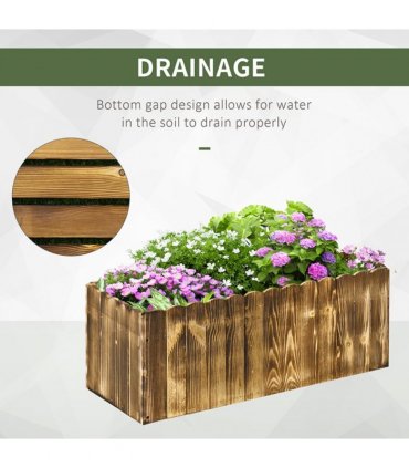 Fir Plant Pot 80Lx 33Wx30H cm — Size: 80L x 33W x 30H (cm)