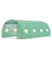Walk in Polytunnel Outdoor Garden Greenhouse Windows and Doors (6 x 3M) Outsunny — Size: 590cm x 300cm x 200cm