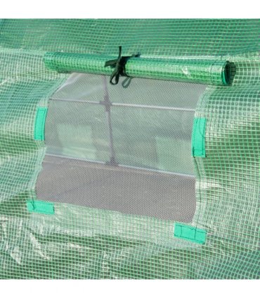 Walk-in Greenhouse, 6 x 3 M-Green — Size: 6m x 3m x 1.9m