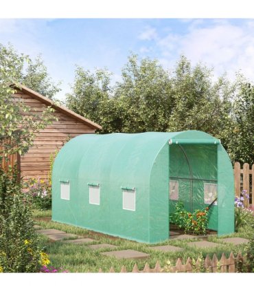 Walk-in Greenhouse, 4 x 2 M-Green — Size: 4m x 2m x 1.9m