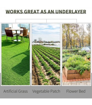2x50m Weed Barrier Fabric Durable Convenient Design Weed Block Mat — Size: 2m x 50m