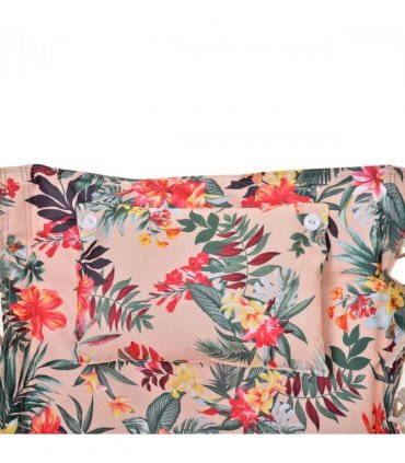 100x106cm Hanging Hammock Chair Stripe Flowers Pattern — Colour: Floral