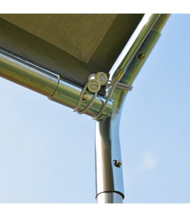 3m x 6m Heavy Duty Galvanized Steel Frame Canopy Vehicle Shelter Grey