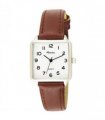 Ravel Women's White Face Rectangular Fashion Watch R0139.12.2 — Colour: Brown