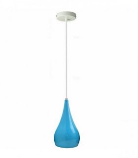 Modern Vintage Lamp E27 Base Chandelier Pendant Light Shade Industrial Hanging for Show Room & Food Corners — Colour: SkyBlue