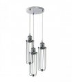 3 Way Cluster Hanging Ceiling Pendant Light E27 Chrome Light Fitting Lamp Kit — Size: Without Bulb