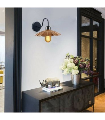 Rustic Wall Light For Living Room ~1214 — Colour: Brushed Brass — V069662253