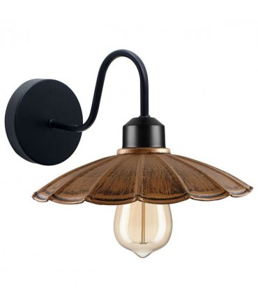 Rustic Wall Light For Living Room ~1214 — Colour: Black