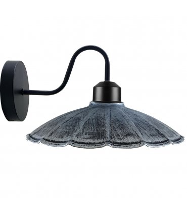 Rustic Wall Light For Living Room ~1214 — Colour: Brushed Silver