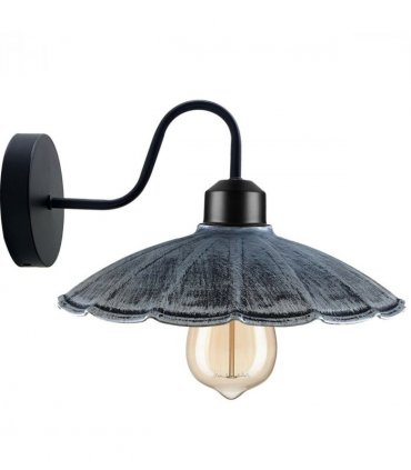 Rustic Wall Light For Living Room ~1214 — Colour: Brushed Silver — V069662266