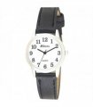 Ravel Ladies Classic Leather Strap Watch R0132.01.2 — Colour: Black/Silver 1