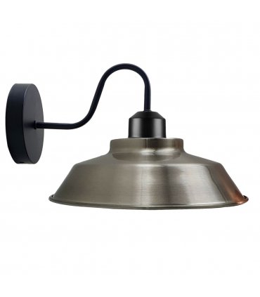 Rustic Industrial Adjustable Gooseneck Indoor Wall Sconce Light ~1186 — Colour: Satin Nickel — V069775177