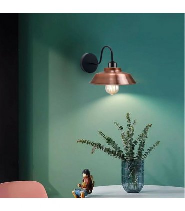 Rustic Industrial Adjustable Gooseneck Indoor Wall Sconce Light ~1186 — Colour: Copper — V069775181