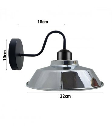 Rustic Industrial Adjustable Gooseneck Indoor Wall Sconce Light ~1186 — Colour: Yellow Brass — V069775182