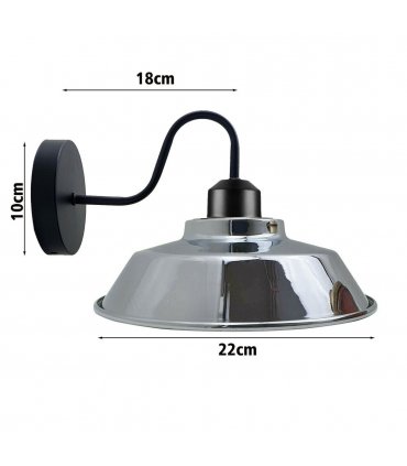 Rustic Industrial Adjustable Gooseneck Indoor Wall Sconce Light ~1186 — Colour: French Gold — V069775185