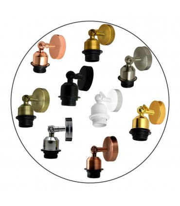 Rustic Wall Sconce Lights Industrial Wall Lamps ~2249 — Colour: Chrome