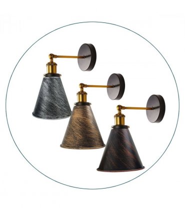 Brass Kitchen Wall Lighting~1173 — Colour: Rustic Red — V069775225