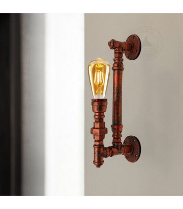 Steampunk Pipe Lights Wall Lamp Indoor Lighting ~2813 — Colour: Black
