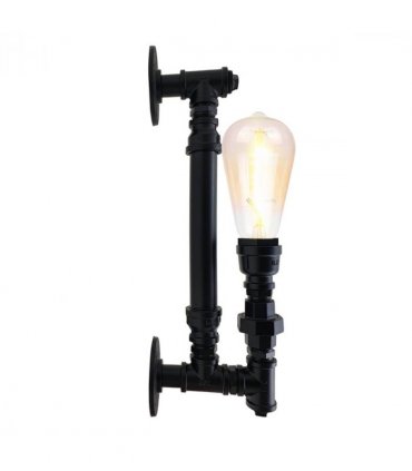 Steampunk Pipe Lights Wall Lamp Indoor Lighting ~2813 — Colour: Black