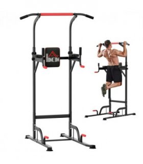 Power Tower Station Pull Up Bar for Home Gym Workout Equipment HOMCOM