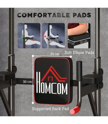 Power Tower Station Pull Up Bar for Home Gym Workout Equipment HOMCOM