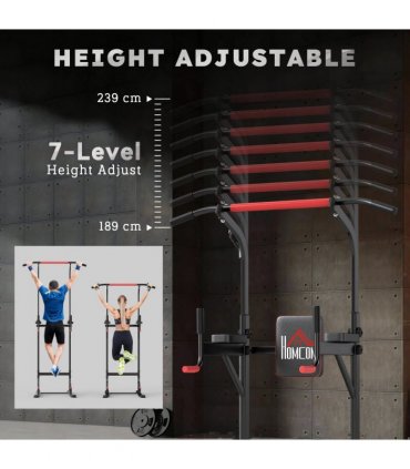 Power Tower Station Pull Up Bar for Home Gym Workout Equipment HOMCOM