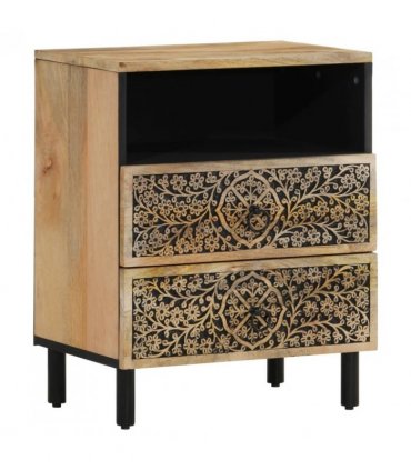 vidaXL Bedside Cabinet 50x33x60 cm Solid Wood Mango