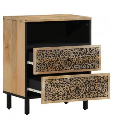 vidaXL Bedside Cabinet 50x33x60 cm Solid Wood Mango