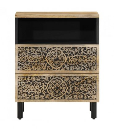 vidaXL Bedside Cabinet 50x33x60 cm Solid Wood Mango